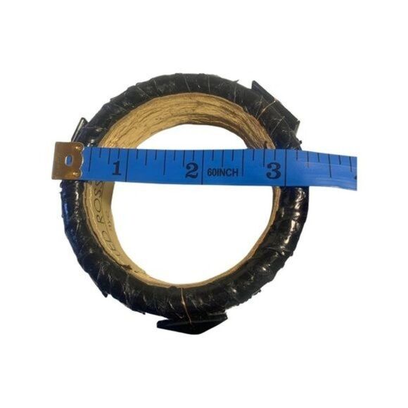 Ted Rossi NYC Black Gold Wrapped Leather Faceted Big Bead Statement Bracelet 7.5 - Picture 8 of 11